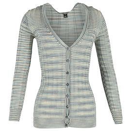 Cardigan en coton multicolore tricoté à boutons M Missoni Multicolore