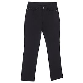 Jeans reto alto de perna reta Escada Sport em denim preto de algodão Preto