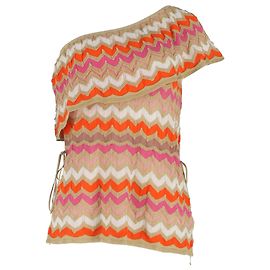 Top de un hombro M Missoni en algodón multicolor Multicolor