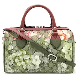 Gucci-Gucci GG Blooms Mini Boston Bag 2WAY-Brown,Beige