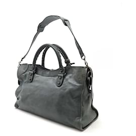 Balenciaga-Balenciaga The City Leather Handbag 2WAY-Green