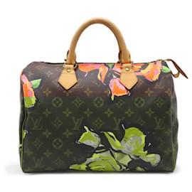 Louis Vuitton-Louis Vuitton Monogram Rose Speedy 30 Handbag M48610-Brown