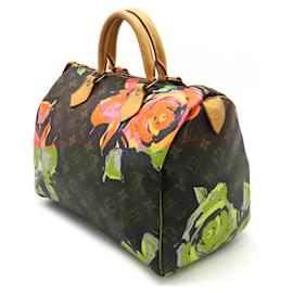 Louis Vuitton-Louis Vuitton Monogram Rose Speedy 30 Handbag M48610-Brown