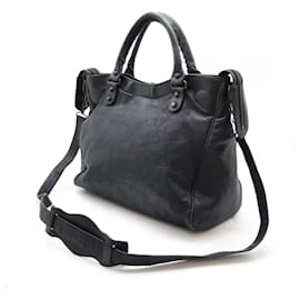 Balenciaga-Sac à main en cuir Balenciaga Classic Velo-Noir