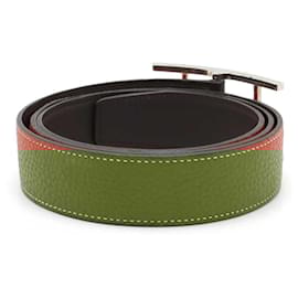 Hermès-Hermes Ap3 Reversible Leather Belt-Brown