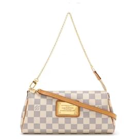 Louis Vuitton-Louis Vuitton Damier Azur Eva Chain Bag N55214-Brown,Beige