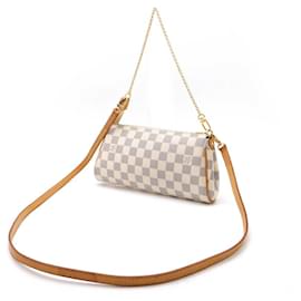 Louis Vuitton-Louis Vuitton Damier Azur Eva Chain Bag N55214-Brown,Beige