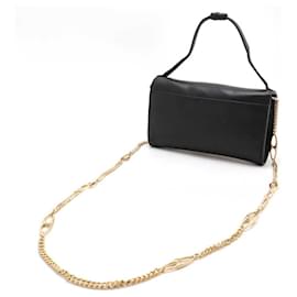 Gucci-Gucci Zumi Leather Chain Shoulder Bag 2WAY-Black