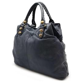 Balenciaga-Sac à main en cuir géant Balenciaga gris charbon-Gris