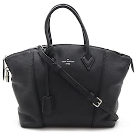 Louis Vuitton-Louis Vuitton Lockit PM Handbag Black M50028-Black