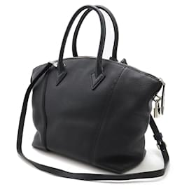Louis Vuitton-Louis Vuitton Lockit PM Handbag Black M50028-Black