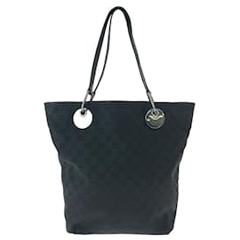 Gucci-Gucci GG Canvas Tote Bag-Black