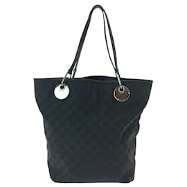 Gucci-Gucci GG Canvas Tote Bag-Black