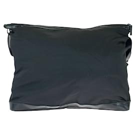 Gucci-Gucci Nylon Enamel Shoulder Boston Bag-Black
