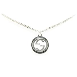 Gucci-Gucci Interlocking G Silver Necklace-Silvery,Metallic