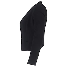 Helmut Lang-Helmut Lang Cropped Blazer in Black Wool-Black