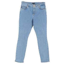 Jeans skinny Escada Flower Patch in denim blu Blu Blu chiaro