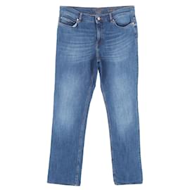 Escada- Escada Sport Straight-Leg Jeans in Blue Cotton Denim-Blue,Light blue