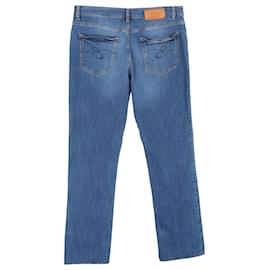 Escada- Escada Sport Straight-Leg Jeans in Blue Cotton Denim-Blue,Light blue
