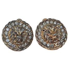 Orecchini vintage Chanel Leone e diamanti D'oro