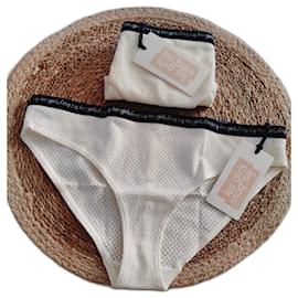 Autre Marque-Nine Les Girls Les Boys Lot 2 panties M-White