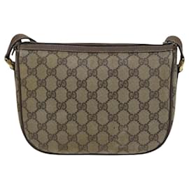 Gucci-GUCCI GG Supreme Web Sherry Line Bag PVC Beige Green Red 89 02 032 Auth EC919-Red,Beige,Green