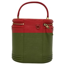 Louis Vuitton-LOUIS VUITTON Epi Cannes Hand Bag Red M48037 LV Auth MY385-Red