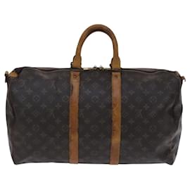 Louis Vuitton-LOUIS VUITTON Monogram Keepall Bandouliere 45 Boston Bag M41418 LV Auth BD975-Monogram