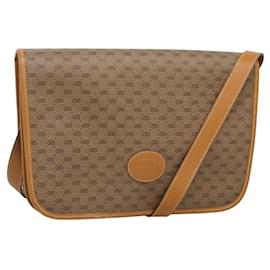 Gucci-GUCCI Micro GG Supreme Shoulder Bag PVC Brown Gold 001 116 0915 Auth BA991-Brown,Golden