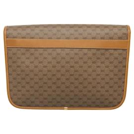 Gucci-GUCCI Micro GG Supreme Shoulder Bag PVC Brown Gold 001 116 0915 Auth BA991-Brown,Golden