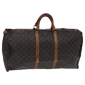 Louis Vuitton-LOUIS VUITTON Monogram Keepall 60 Boston Bag M41422 LV Auth hk2308-Monogram