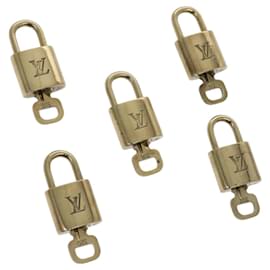 Louis Vuitton-LOUIS VUITTON Padlock metal 5Set Gold Tone LV Auth ti2964-Other