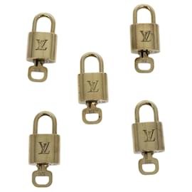 Louis Vuitton-LOUIS VUITTON Padlock metal 5Set Gold Tone LV Auth ti2964-Other