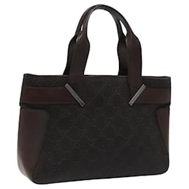 Gucci-GUCCI GG Canvas Hand Bag Brown 73984 Auth bs23834-Brown