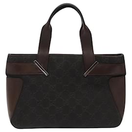 Gucci-GUCCI GG Canvas Hand Bag Brown 73984 Auth bs23834-Brown