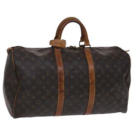 LOUIS VUITTON Monogram Keepall 50 Bolsa Boston M41426 LV Auth EC1019 Monograma