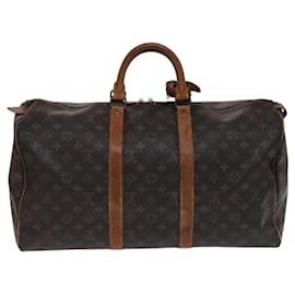 Louis Vuitton-LOUIS VUITTON Monogram Keepall 50 Boston Bag M41426 LV Auth EC1019-Monogram