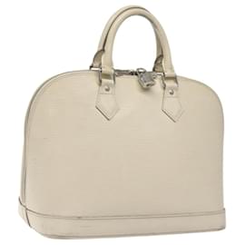 Louis Vuitton-LOUIS VUITTON Epi Alma Hand Bag White Yvoire M4030J LV Auth EC876-White,Other
