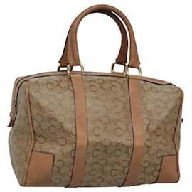 Céline-CELINE C Sulky Boston Bag PVC Beige Auth bs23974-Beige