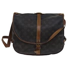 Louis Vuitton-LOUIS VUITTON Monogram Saumur 35 Shoulder Bag M42254 LV Auth hk2284-Monogram