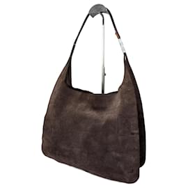 Gucci-GUCCI Handbags T.  Suede-Brown