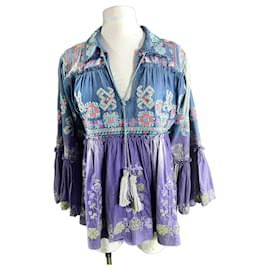 Autre Marque-Tops-Blue