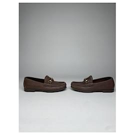 Gucci-GUCCI Flats T.EU 34 Leather-Brown