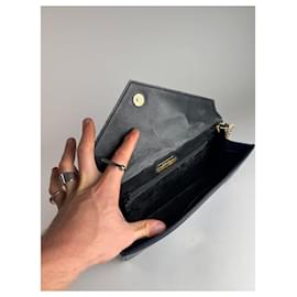 Givenchy-Vintage Givenchy 4G Leather Bag Navy-Navy blue