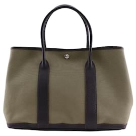 Hermès-Sac à main Hermes Garden Party 36 PM-Marron