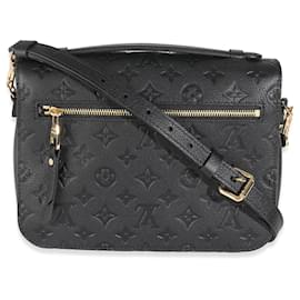 Louis Vuitton-Louis Vuitton Black Monogram Empreinte Pochette Metis-Black