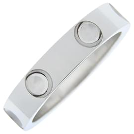 Louis Vuitton-Louis Vuitton White Gold Ring 22.5-Silvery,Metallic