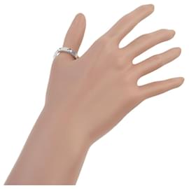 Louis Vuitton-Louis Vuitton White Gold Ring 22.5-Silvery,Metallic