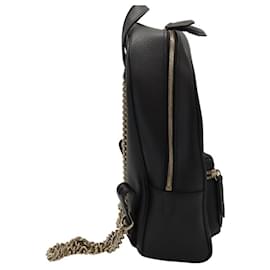 Gucci-Gucci Leather Soho Interlocking G Backpack-Black