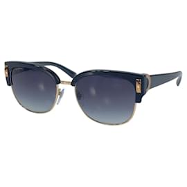 Bulgari-Bvlgari Black Plastic/Metal Sunglasses 8189-Black